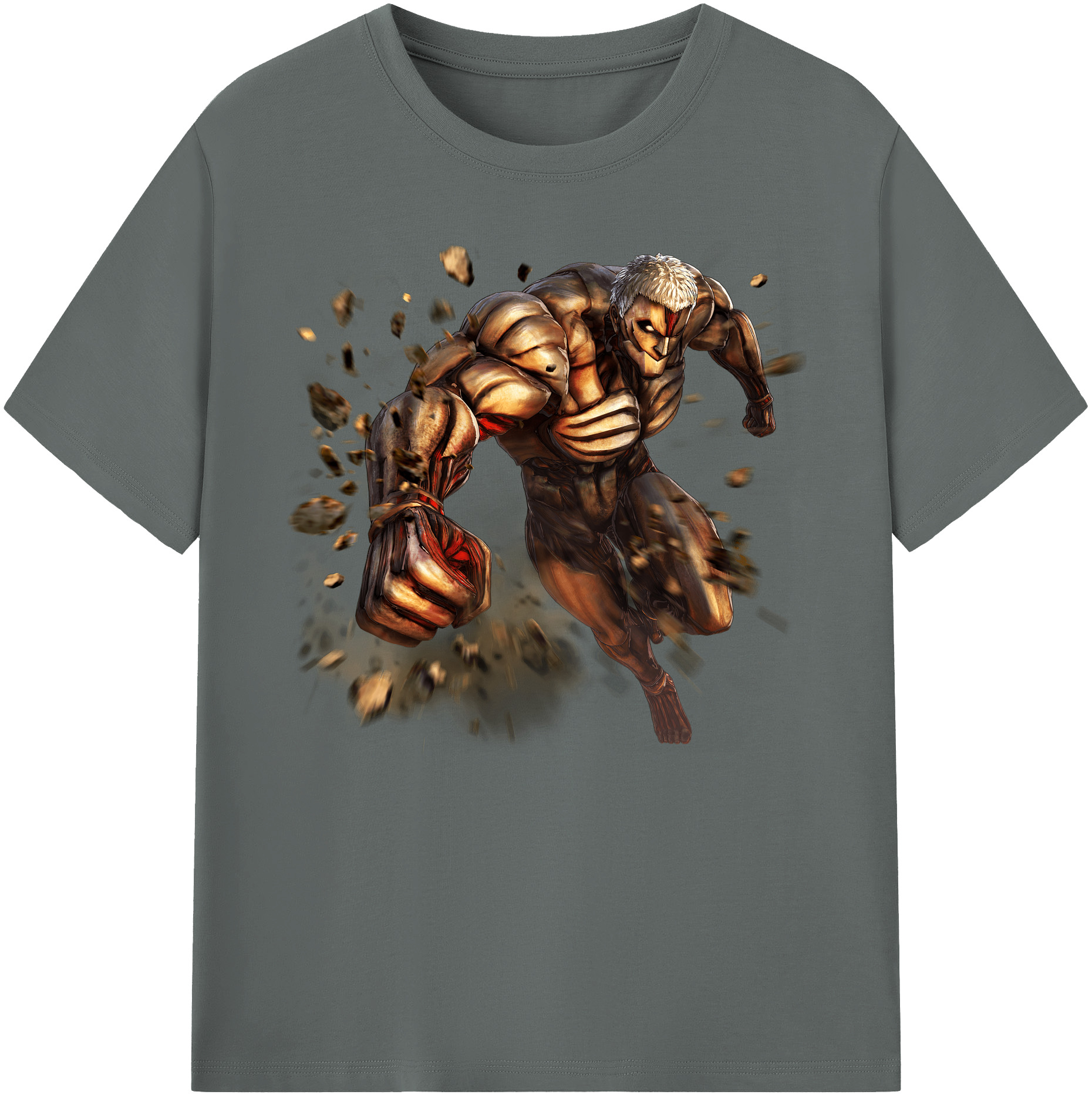 （画像用） 進撃の巨人 Attack on Titan 綿100％ メンズ半袖Tシャツ｜肌触りやわらか＆通気性
